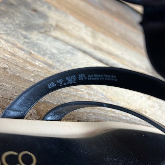 Franco Sarto Sybil Strappy Sandal - Black/Gold - 6.5 - New without box - Picture 8 of 8